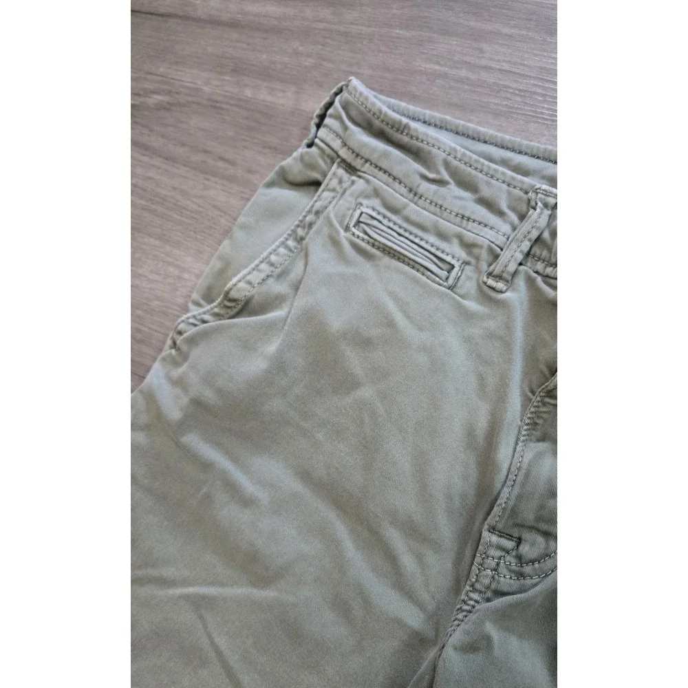 American Eagle Chino Shorts Mens 28 Green Extreme Flex Casual Preppy Y2K